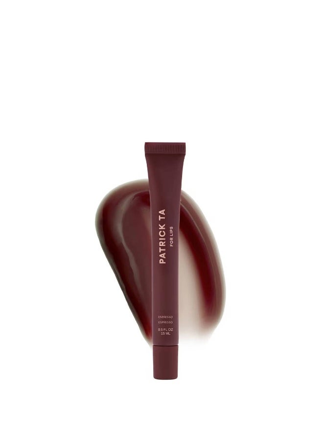 Patrick Ta Major Moisture Smoothing Lip Balm 15ml-Espresso - Image 1